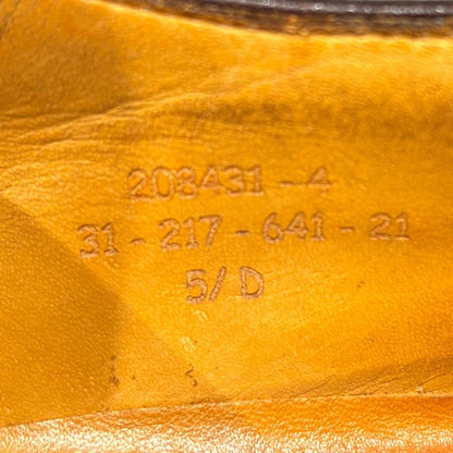 ジェイエムウエストン レザーシューズ Uチップ 641 ゴルフ ノヴォ カーフ サイズ5.5D ブラウン J.M.WESTON ビジネスシューズ 約24.0cm【LA】【中古】