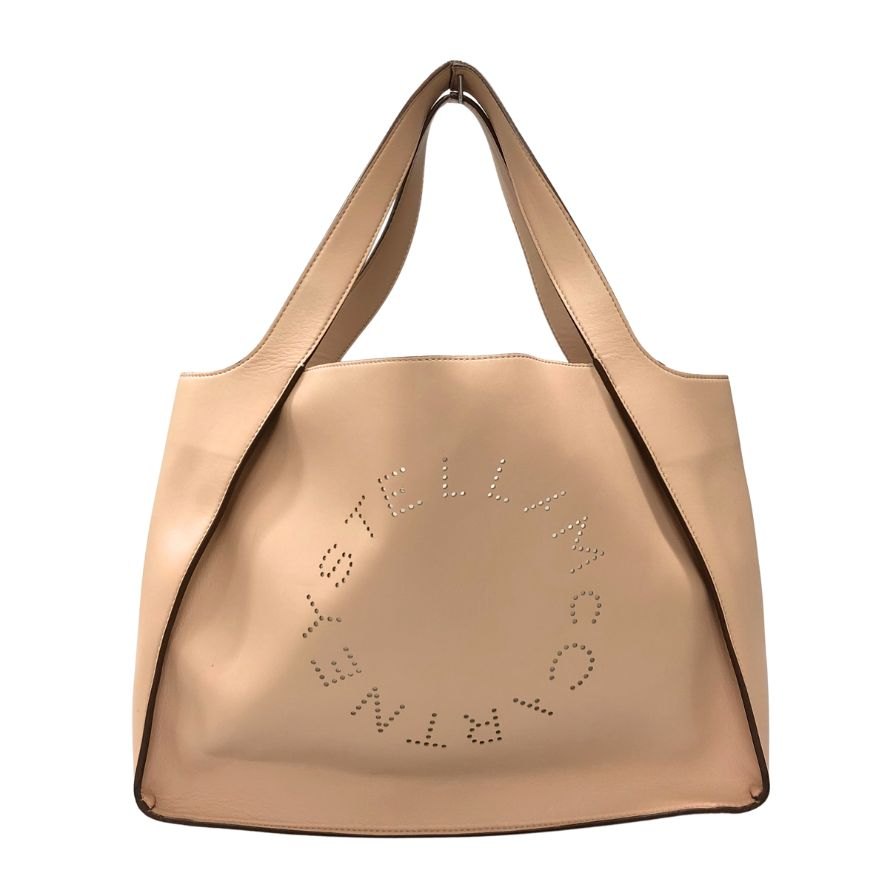 ステラマッカートニー トートバッグ ステラロゴ 502793 ピンク ポーチ付き STELLA McCARTNEY【AFE11】