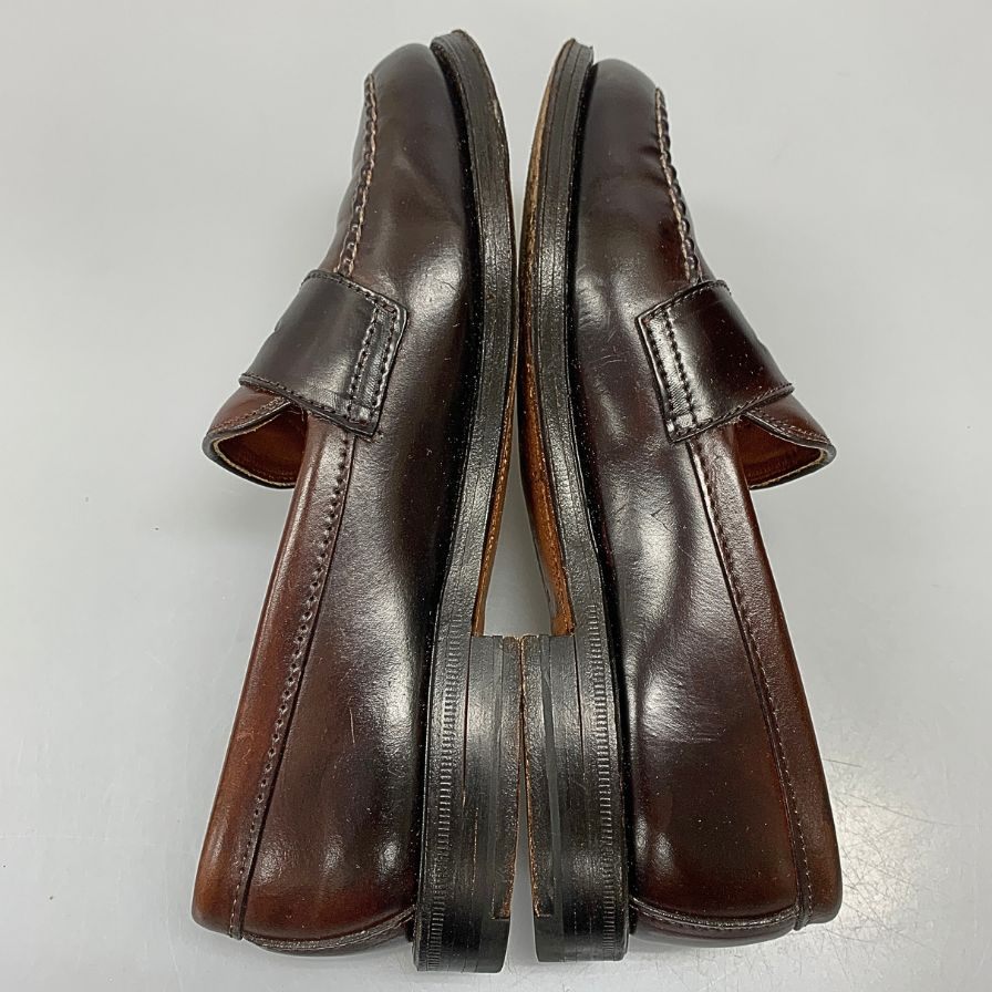 オールデン ユナイテッドアローズ コインローファー コードバン レザー 99161 別注 ブラウン メンズ サイズ6 Alden UNITED ARROWS ローファー 約24.0cm【LA】【中古】