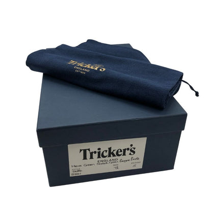 トリッカーズ カントリーブーツ ストウ ウイングチップ 5634 メンズ グリーン サイズ 7ハーフ Tricker’ｓ ブーツ 約26.0cm【LA】【中古】