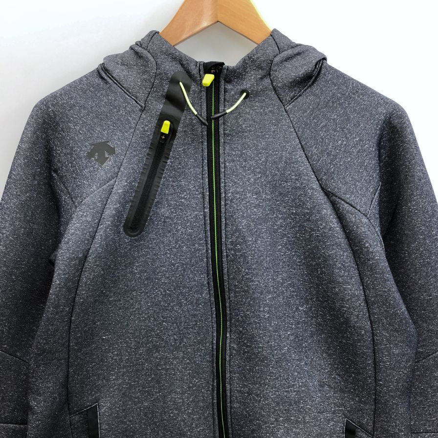美品◆デサント フーデッドジャケット  TOUGH AIR DAT-2574 メンズ サイズL グレー DESCENTE 【AFB6】