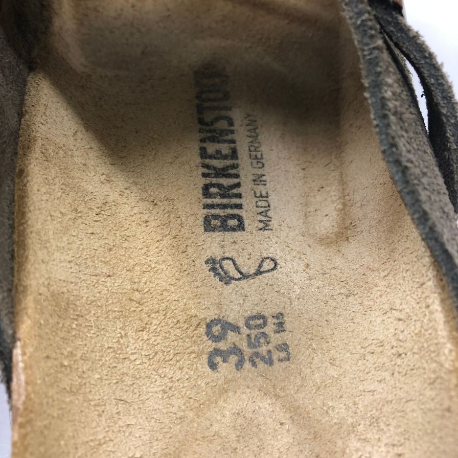 ビルケンシュトック チューリッヒ スエードサンダル サイズ ブラウン メンズ サイズ39 BIRKENSTOCK 約25.0cm【AFC9】