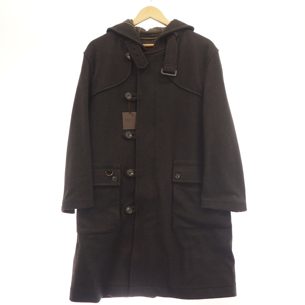 Like new◆Takeo Kikuchi coat men's size 03 black TAKEO KIKUCHI [AFB4] 