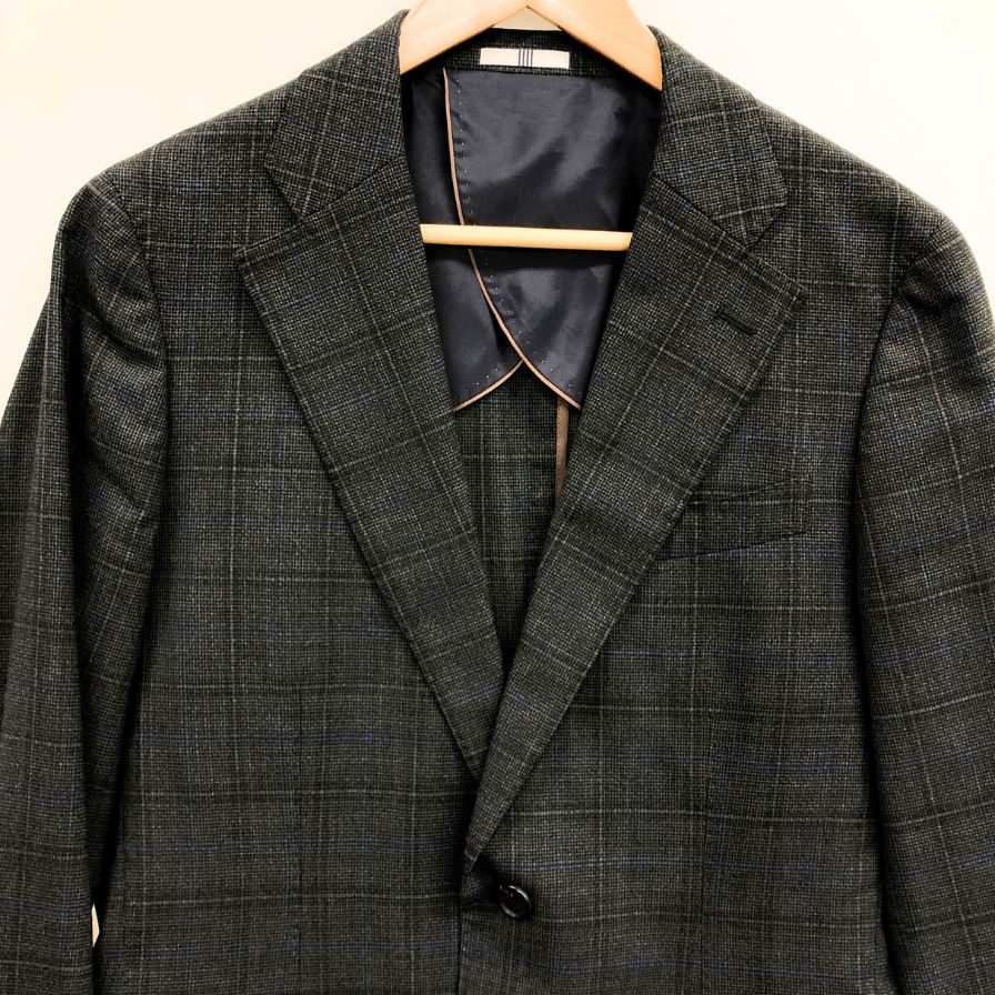スーツセレクト ウール テーラードジャケット スラックス SLJP1852 セットアップ ダークグレー サイズA5 メンズ SUIT SELECT SETUP【AFA4】