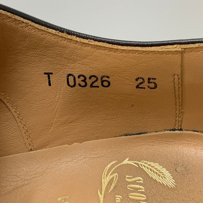 スコッチグレイン ストレートチップ レザー T0326 百貨店限定モデル メンズ ブラック サイズ25 SCOTCH GRAIN 約25.0cm【AFD9】