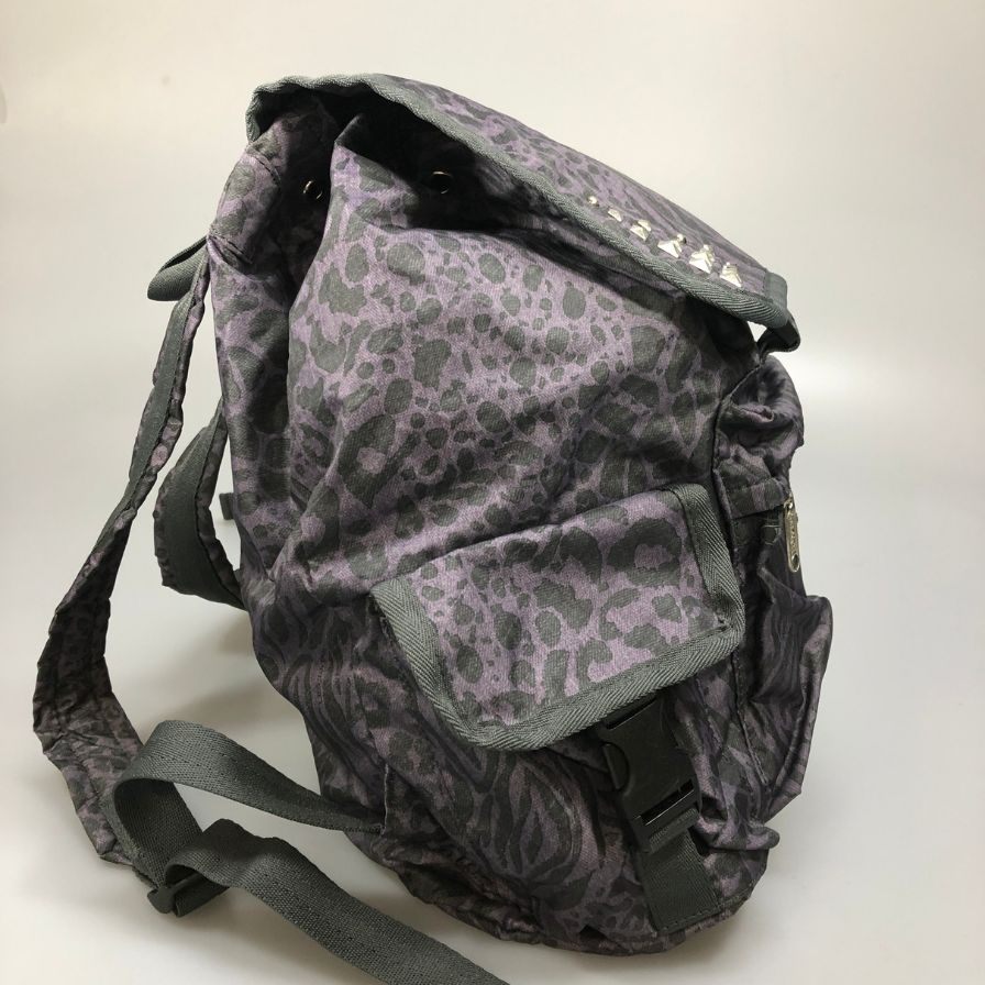 レスポートサック リュック メンズ パープル レオパード柄  LeSportsac【AFE5】