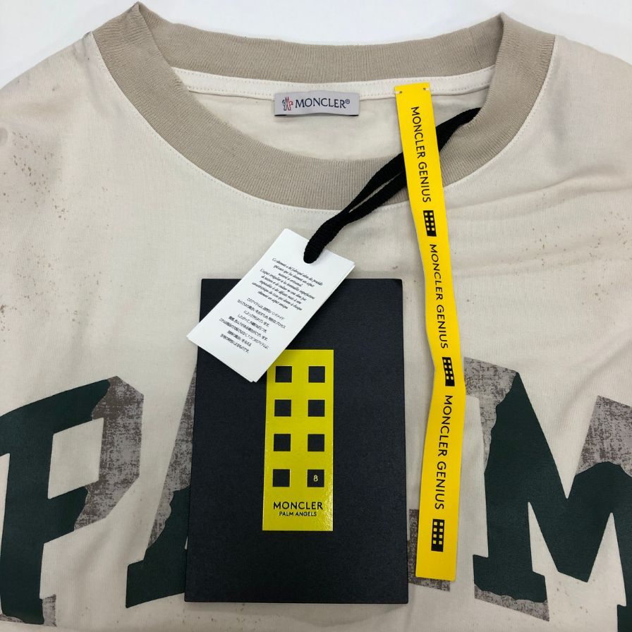 美品◆パームエンジェルス モンクレール コラボ  C-SCOM-23-4827 I209L8C00002 M3637 メンズ サイズ  M ベージュ  ANGELS Palm Angels MONCLER 【AFB5】