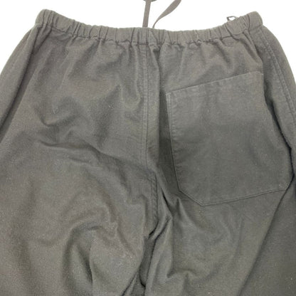 コモリ 25AW コットンネルテーパードパンツ ブラック メンズ サイズ2 C03-03024 COMOLI 【AFB10】