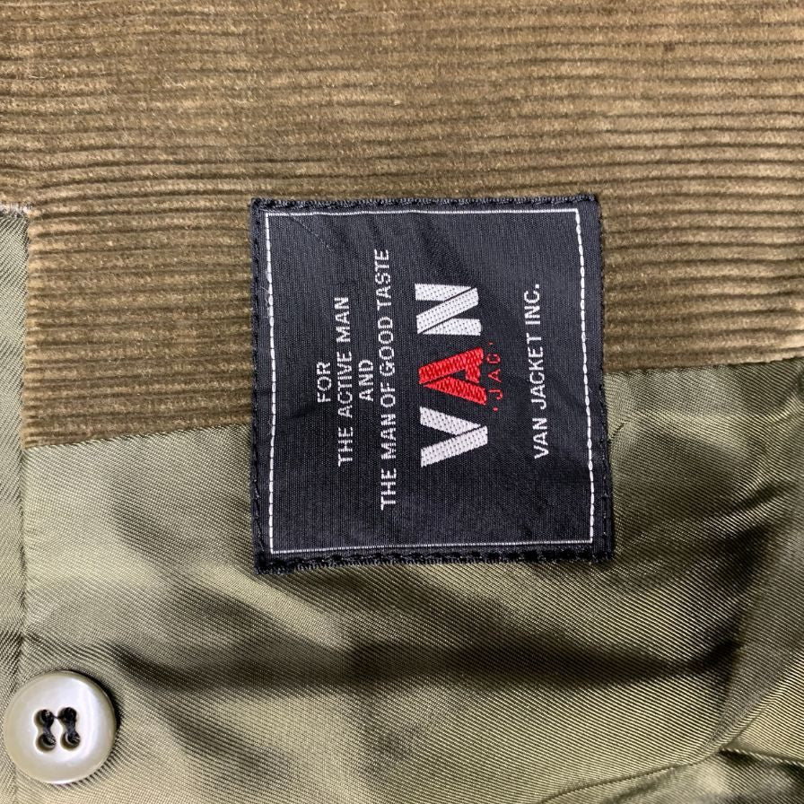 美品◆ヴァンヂャケット テーラードジャケット コーデュロイ ブラウン サイズ165-84-73 VAN JACKET 【AFB19】