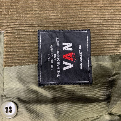 美品◆ヴァンヂャケット テーラードジャケット コーデュロイ ブラウン サイズ165-84-73 VAN JACKET 【AFB19】