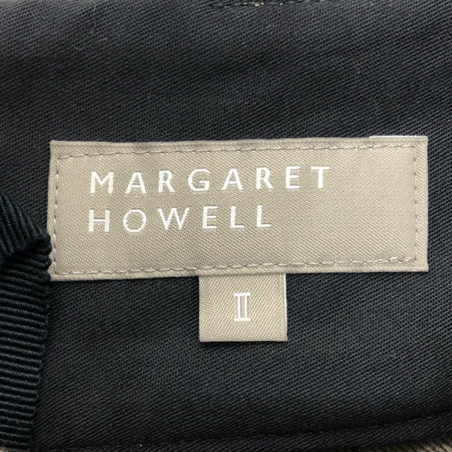 マーガレットハウエル スカート バックスリット カーキ レディース サイズ2 MARGARET HOWELL【AFB18】
