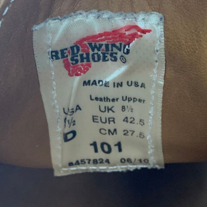 レッドウイング オックスフォード ポストマン 101 メンズ サイズUS9.5D ブラック REDWING 約27.0cm【AFD14】