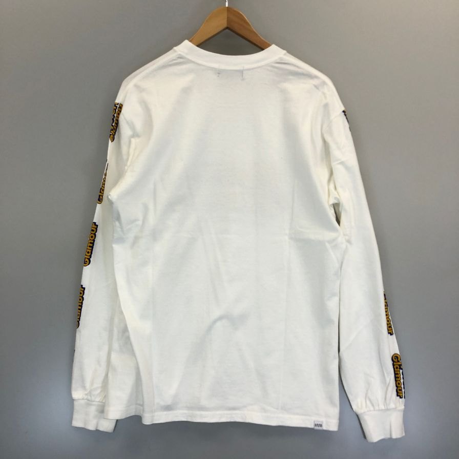 極美品◆ヒステリックグラマー 長袖Tシャツ DO ANYTHING ホワイト メンズ サイズM HYSTERIC GLAMOUR 【AFB34】