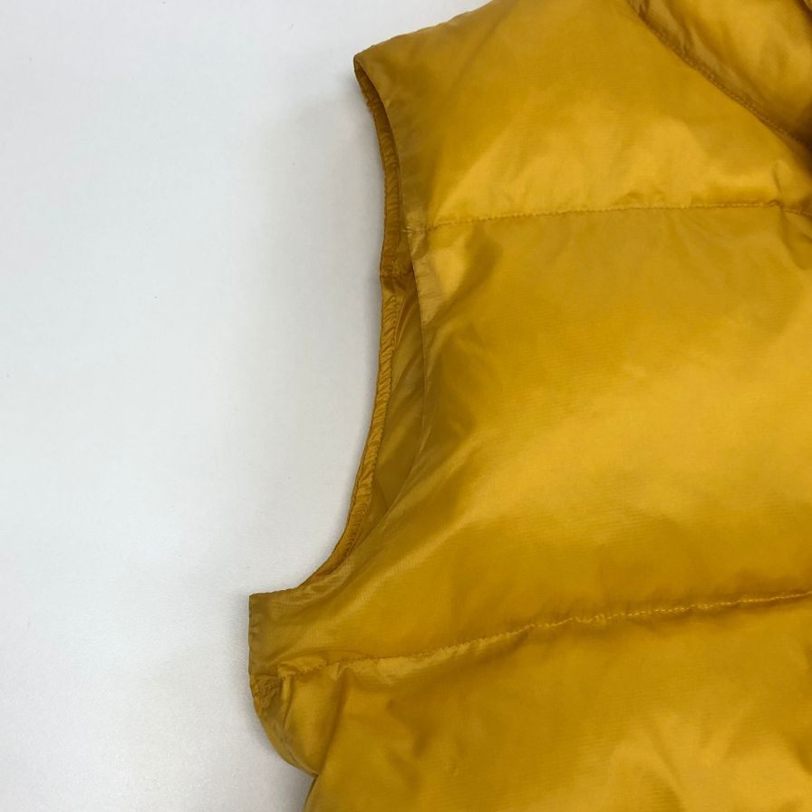 極美品◆シエラデザインズ ビームスプラス別注 ダウンベスト イエロー メンズ サイズL sierra designs×BEAMS＋ 【AFA9】
