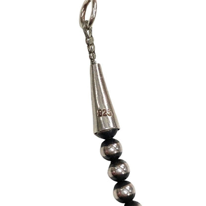 インディアンジュエリー ネックレス ナバホパール シルバー925 約50cm シルバー系 メンズ Indian jewelry【AFI13】