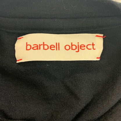 美品◆バーベルオブジェクト ロングスリーブニット ブラック メンズ サイズフリー barbell object 【AFB19】