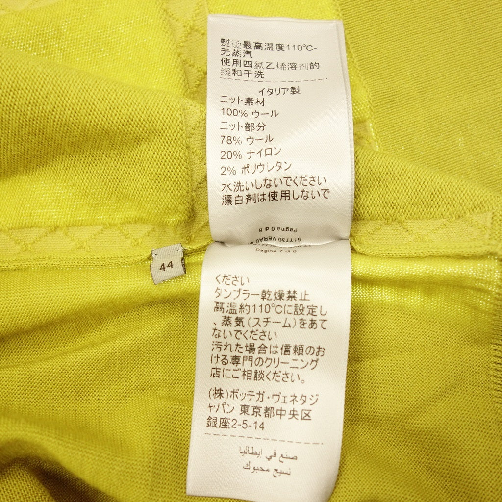 Good condition ◆ Bottega Veneta cardigan ladies yellow wool size 44 BOTTEGA VENETA [AFA4] 