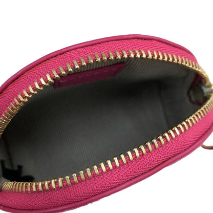 フルラ コインケース ポーチ キーホルダー レザー ピンク FURLA