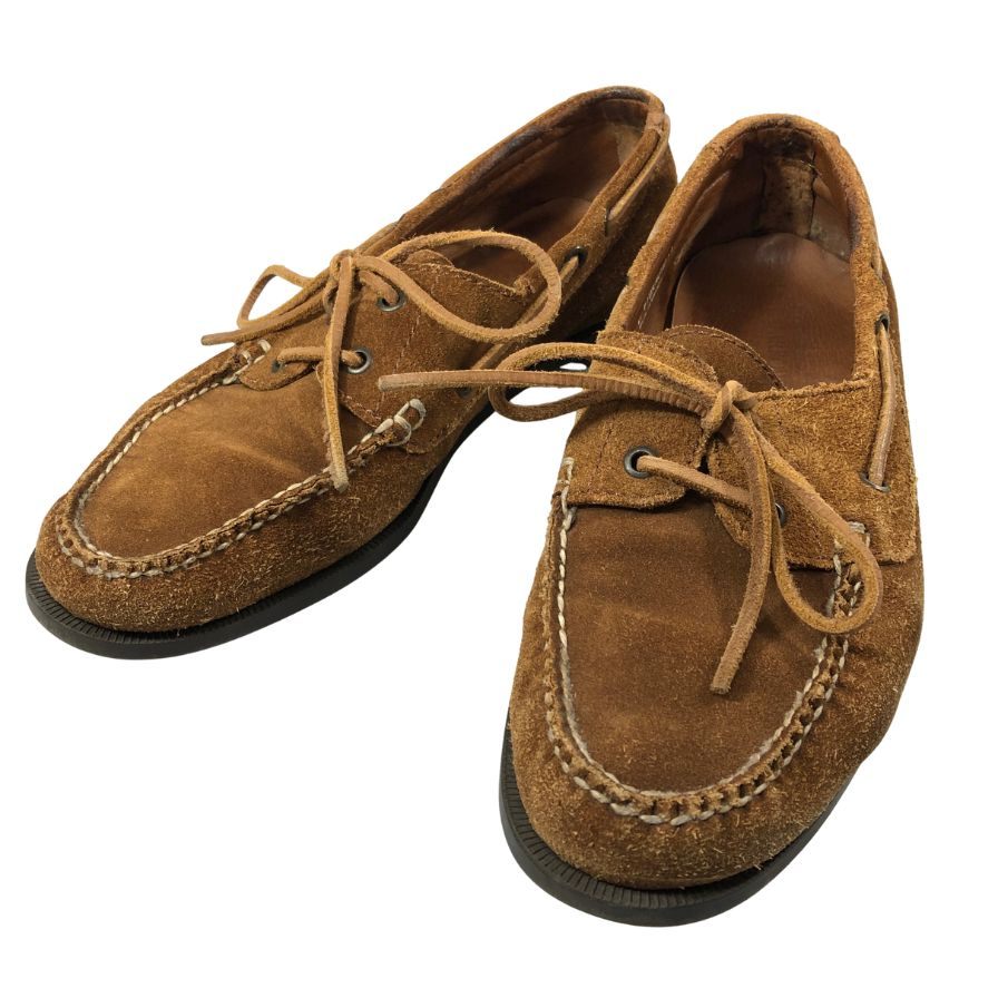 ユナイテッドアローズ デッキシューズ モカシン スエード ブラウン メンズ サイズ8.5 UNITED ARROWS 約26.5cm【AFC53】