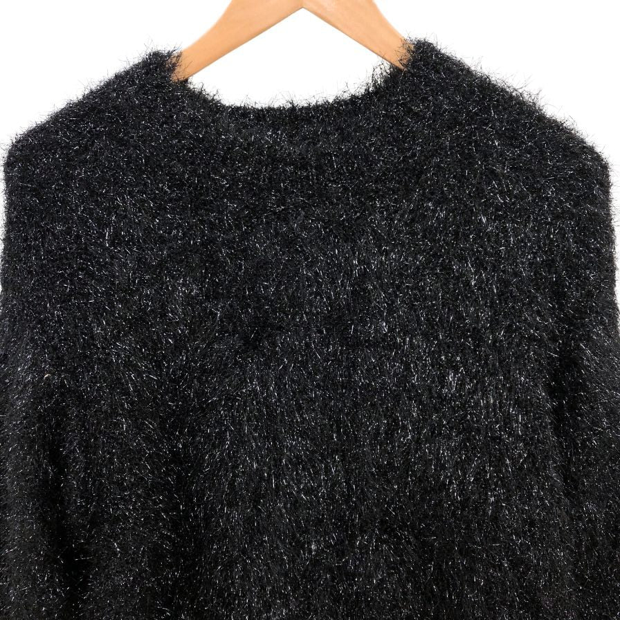 極美品◆ドルチェ&ガッバーナ トップス セーター ラメ加工 レディース サイズ40 ブラック DOLCE&GABBANA 【AFB29】