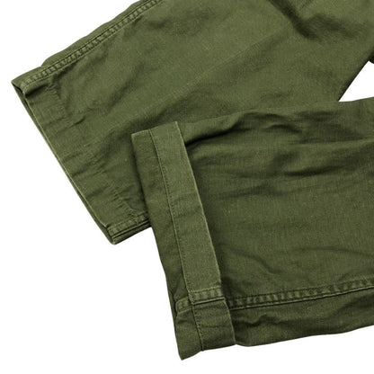 アメリカ軍 70年代 ベイカーパンツ ユーティリティ OG-107 USA製 オリーブ メンズ サイズ L程度 US ARMY