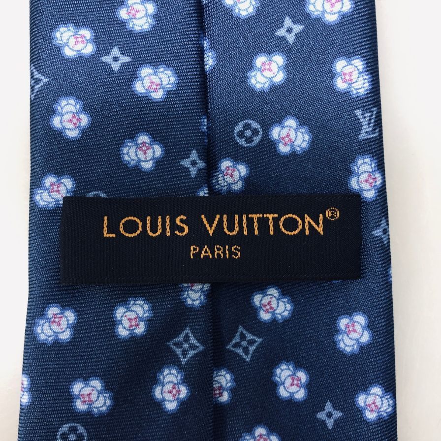 ルイヴィトン ネクタイ ヴィヴィエンヌ スウィング 8CM M78028 メンズ ブルー 総柄 Louis Vuitton【AFI21】