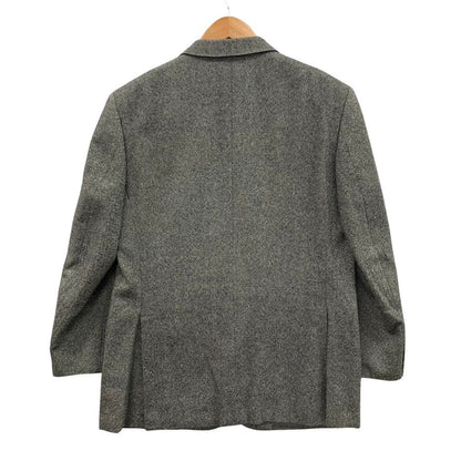 美品◆アクアスキュータム 96AB5 テーラードジャケット カシミヤ グレー メンズ サイズ3F Aquascutum 【AFA6】