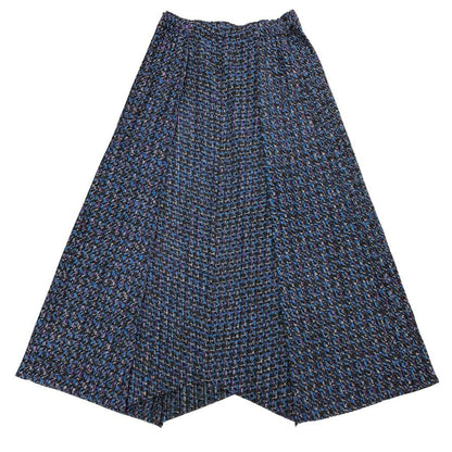 プリーツプリーズ イッセイミヤケ スカート 総柄 ブルー系 レディース サイズ3 PP43-JG894 PLEATS PLEASE ISSEY MIYAKE【AFB34】