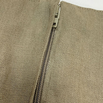 マックスマーラ オールインワン つなぎ オーバーオール リネン混 サイズ38 カーキ系 レディース MaxMara 【AFB46】