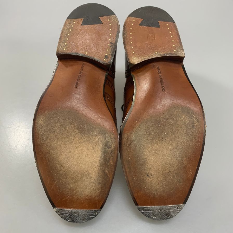 トリッカーズ ノーフォーク ウイングチップ ブラウン サイズUK6.5 Tricker's ビジネスシューズ 約25.5cm【LA】【中古】