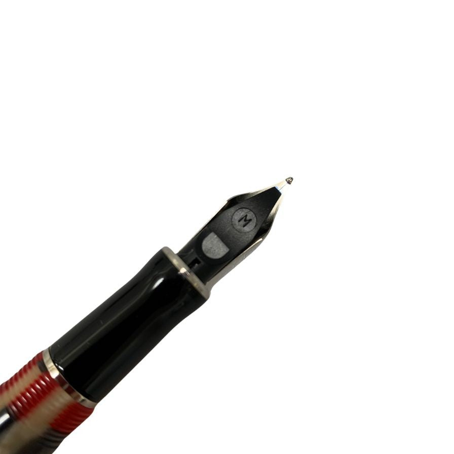 Parker デュオフォールドモザイク、赤 極美品◇パーカー 万年筆 ディオフォールド モザイク レッド