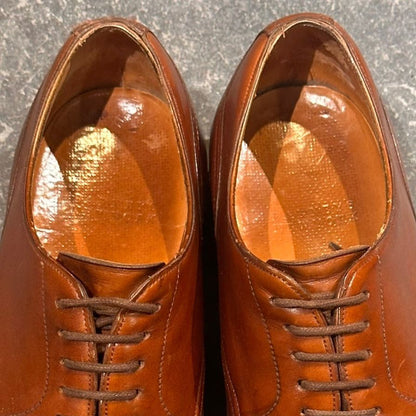 バーニーズニューヨーク エドワードグリーン製 Uチップ 32ラスト ブラウン サイズUK7 メンズ BARNEYS NEW YORK ビジネスシューズ 約25.5cm【LA】【中古】