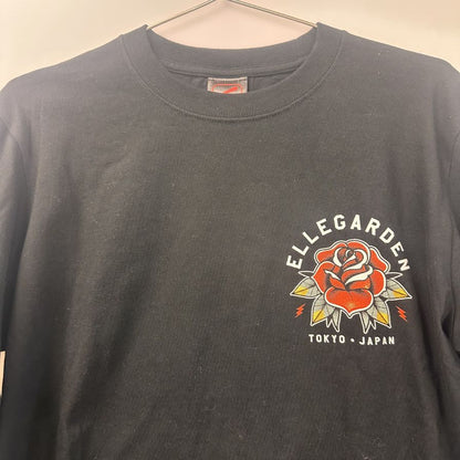 新品同様◆エルレガーデン オフィシャル ロングスリーブTシャツ 柄 ブラック サイズM ELLEGARDEN 【AFB3】