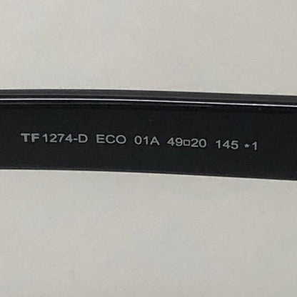 トムフォード  メガネ サングラス   TF1274-D ECO 01A 49□20 ブラック TOM FORD【AFI13】