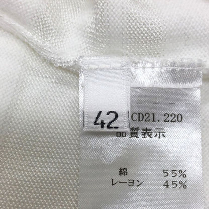 極美品◆クルチアーニ クルーネックニット ボーダー レディース サイズ42 cruciani 【AFB27】