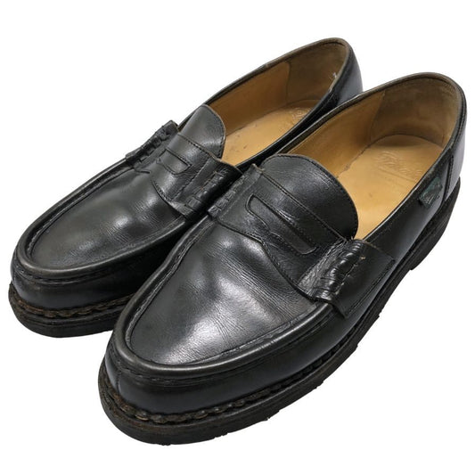 パラブーツ ローファー ランス レザー ブラック サイズ8 メンズ PARABOOT REIMS ローファー 約26.5cm【LA】【中古】