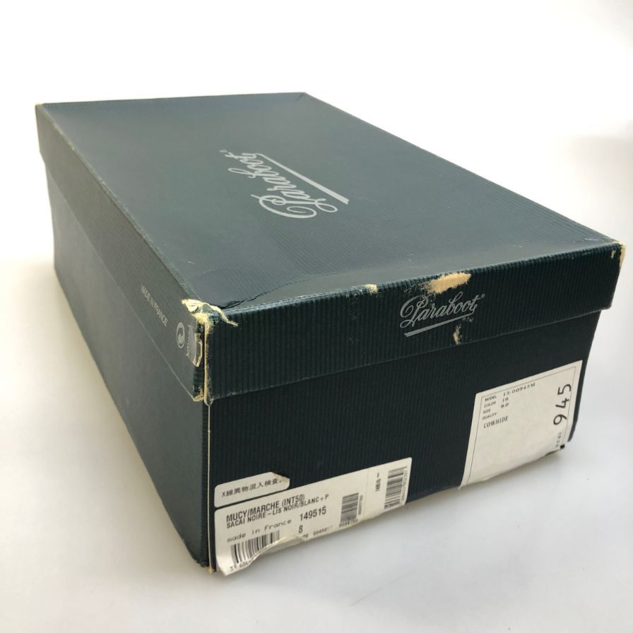 パラブーツ サカイ チロリアンブーツ ブライドルレザー コンビ グレー ホワイト メンズ サイズ8F PARABOOTS Sacai ブーツ 約26.5cm【LA】【中古】