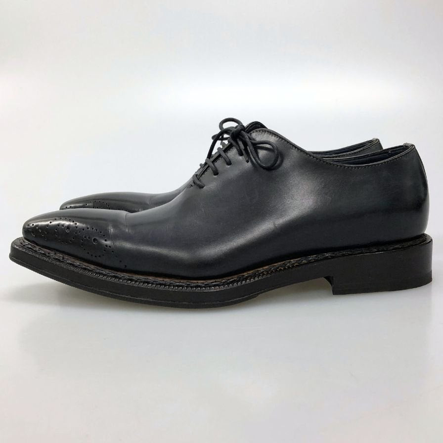 ステファノブランキーニ  レザーシューズ B4263 ホールカット ネイビー サイズUK7.5 メンズ Stefano Branchini 約26.0cm【AFC34】