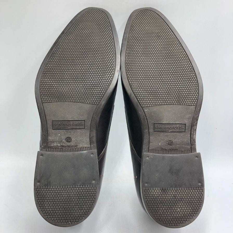 ステファノロッシ レザーシューズ SR01447 ブラウン サイズ42 メンズ 革靴 STEFANOROSSI 約27.0cm【AFC3】