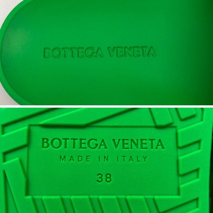 ボッテガヴェネタ サンダル スライドサンダル グリーン系 メンズ サイズ38 BOTTEGA VENETA 約24.0cm【AFD6】