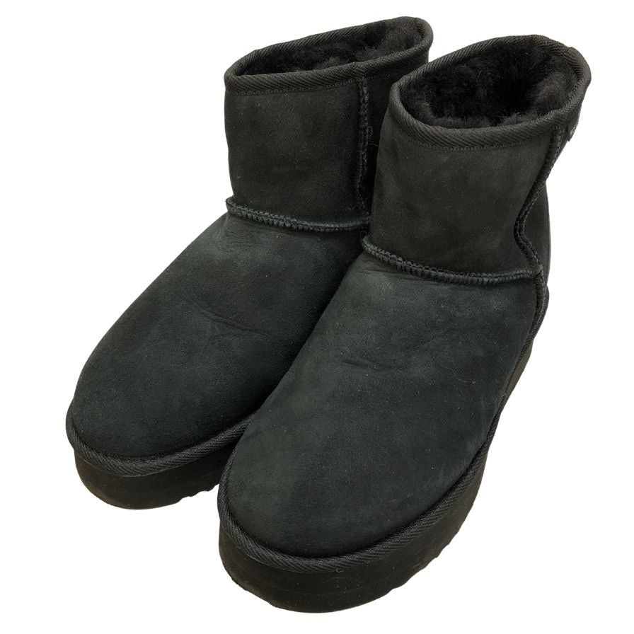 アグ ムートンブーツ M CLASSIC MINI サイズ9 ブラック メンズ UGG 約27.0cm【AFD7】