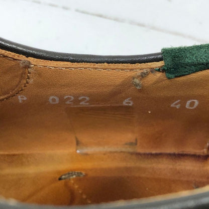 ポールスミス レザーシューズ スエード プレーントゥ ダークブラウン メンズ UK6 Paul smith 約24.5cm【AFD8】