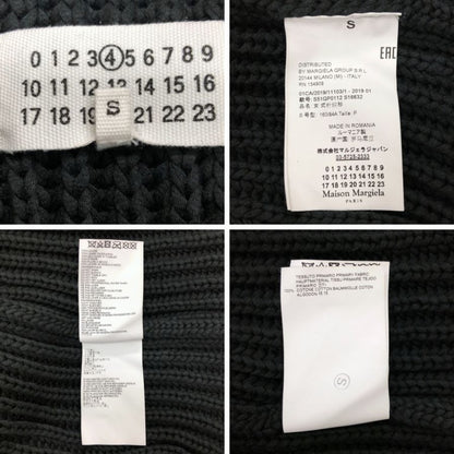 美品◆エムエムシックスメゾンマルジェラ 19AW ニットワンピース ローゲージ ブラック レディース サイズS MM6 Maison Margiela 【AFB56】
