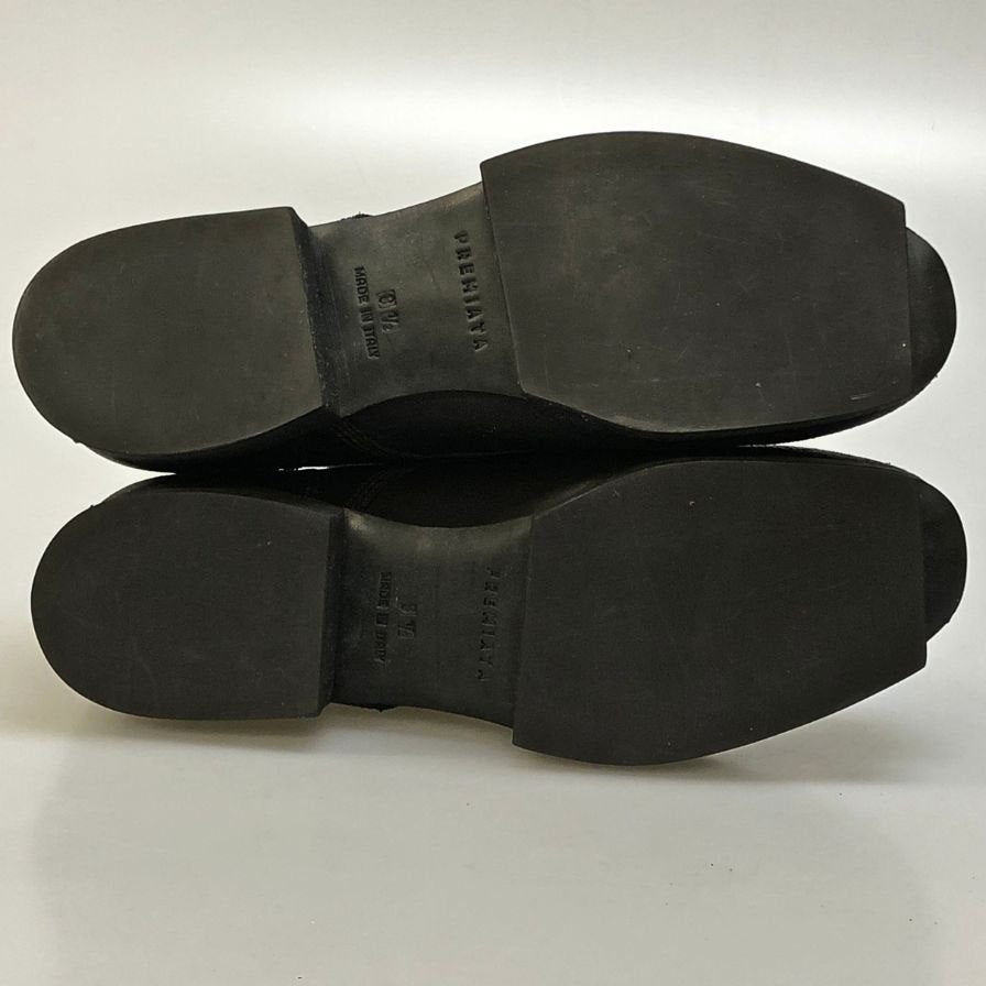 プレミア―タ ブーツ レースアップ レザー ブラック メンズ サイズ8.5 PREMIATA 約27.5cm【AFD14】
