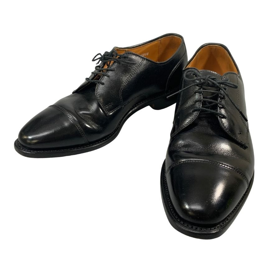 アレンエドモンズ ストレートチップ ダービー メンズ ブラック サイズUS7.5D Allen Edmonds ビジネスシューズ 約25.5cm【LA】【中古】