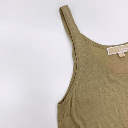 美品◆マイケルコース レディース トップス タンクトップ レーヨン シルク＆カシミア混 サイズS ブラウン系 MICHAEL KORS 【AFB7】