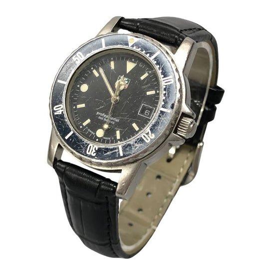 タグ ホイヤー  腕時計  2000 シリーズ 929.2186  プロフェッショナル  クオーツ ブラック×シルバー TAG Heuer【AFI18-3】【中古】