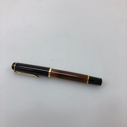 ペリカン 万年筆 クラシック M200 24金ゴールドプレート マーブルブラウン ブラック PELIKAN【AFI8】