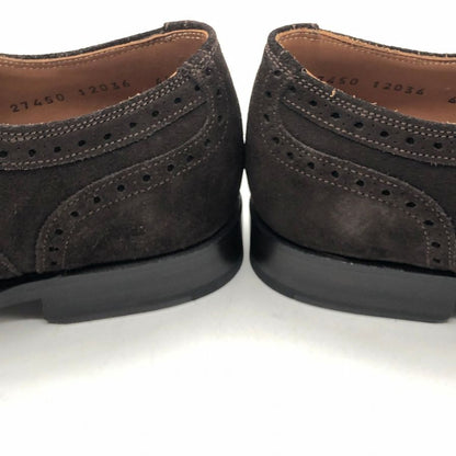 アンドレスセンドラ スエード フルブローグ ダークブラウン サイズ6ハーフ メンズ Andres Sendra 約25.0cm【AFD15】
