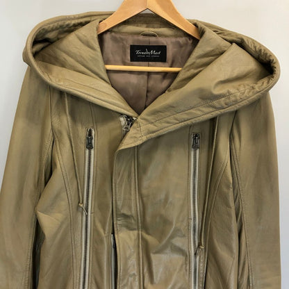 美品◆トルネードマート ライダース デザインパーカ ゴート メンズ  ベージュ サイズM  TORNADO MART 【AFA7】